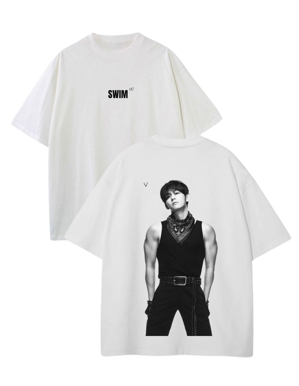 Playera Oversize - SWIM BY BTS - V