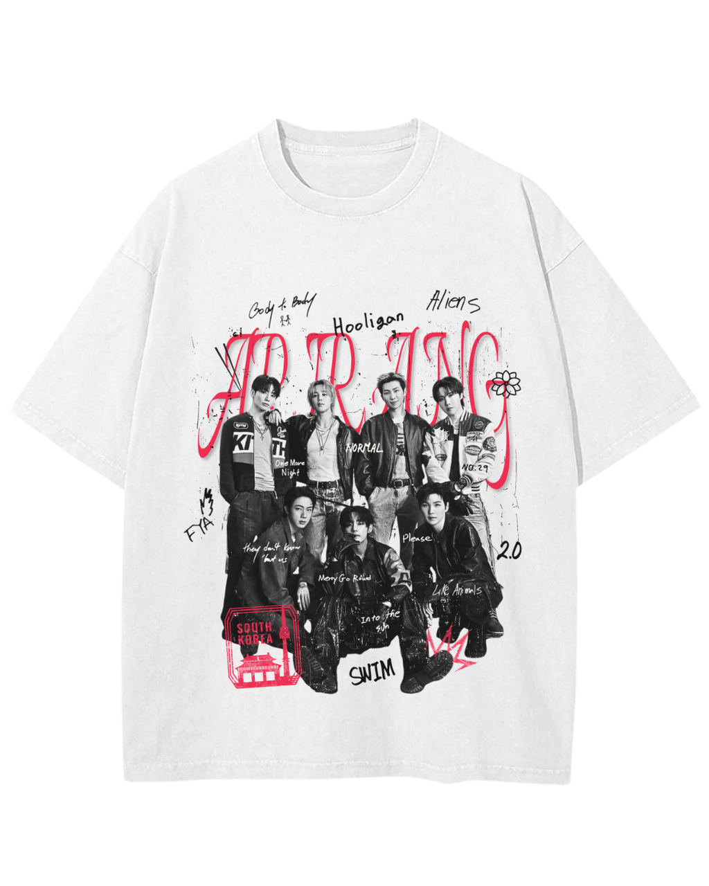 Playera Oversize DTG - ARIRANG TOUR - BTS