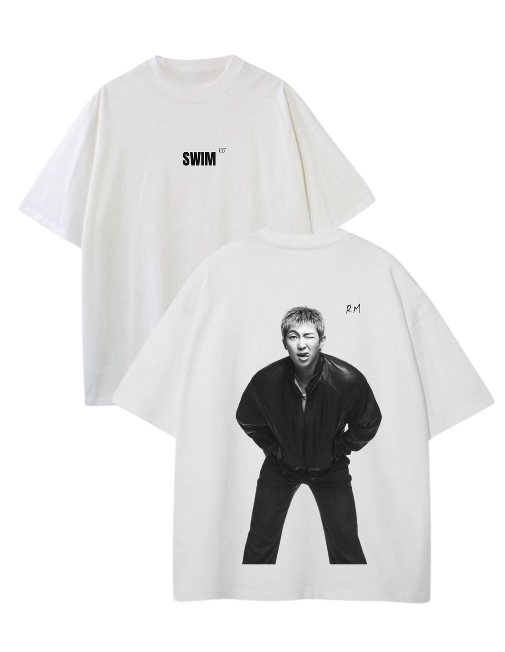Playera Oversize - SWIM BY BTS - RM
