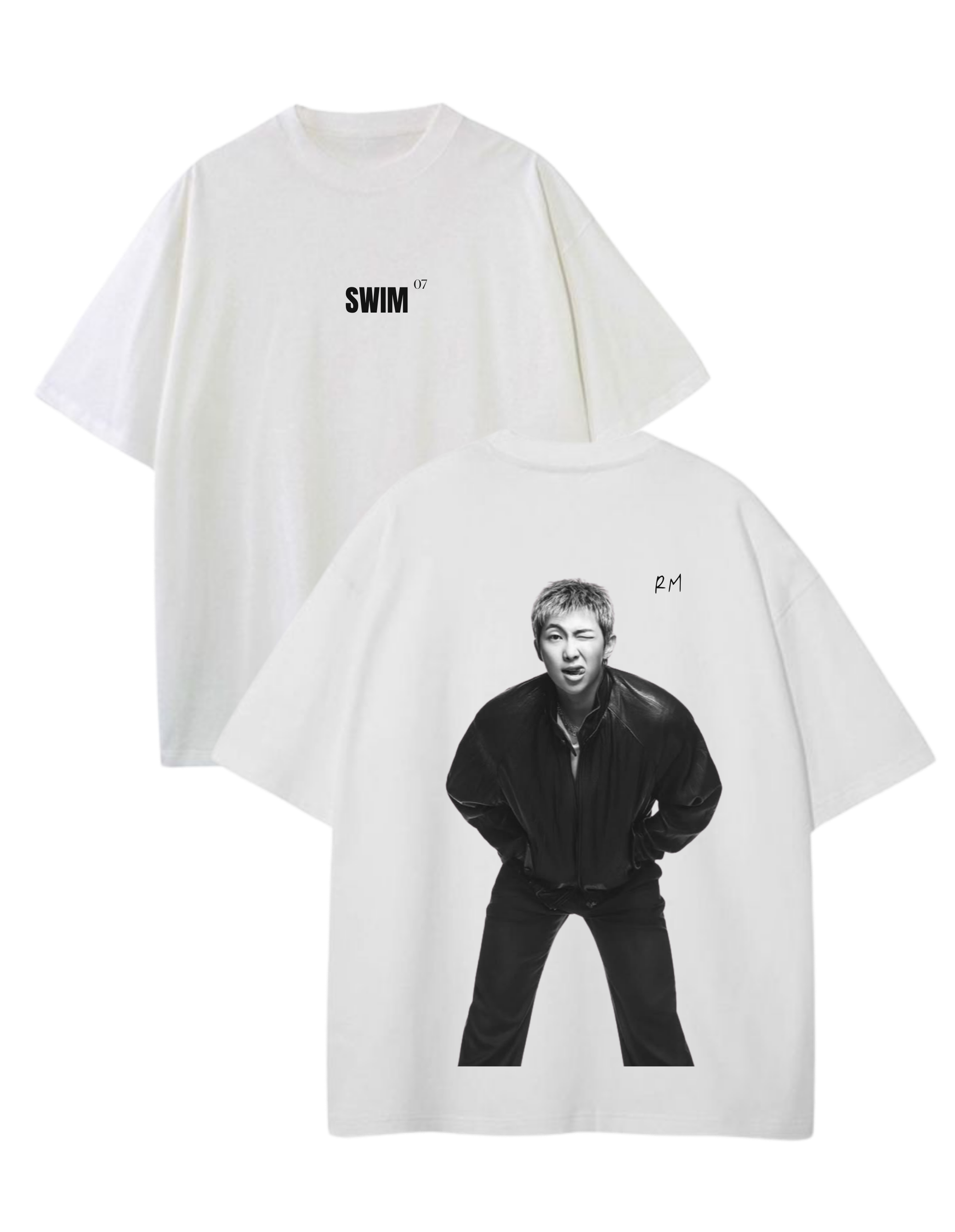 Playera Oversize - SWIM BY BTS - RM