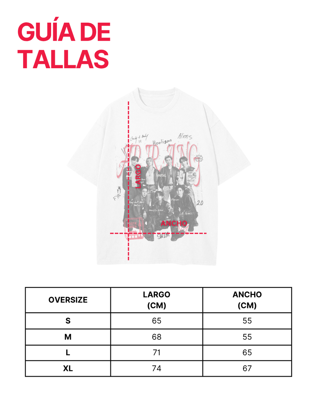 Playera Oversize DTG - ARIRANG TOUR - BTS