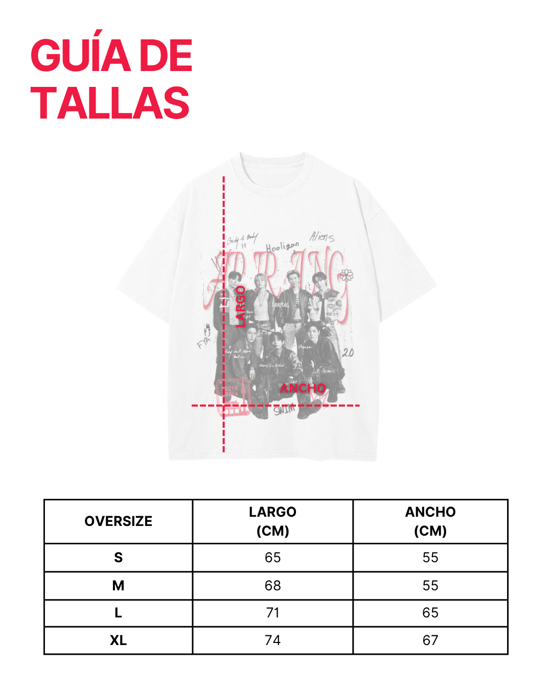 Playera Oversize DTG - ARIRANG TOUR - BTS