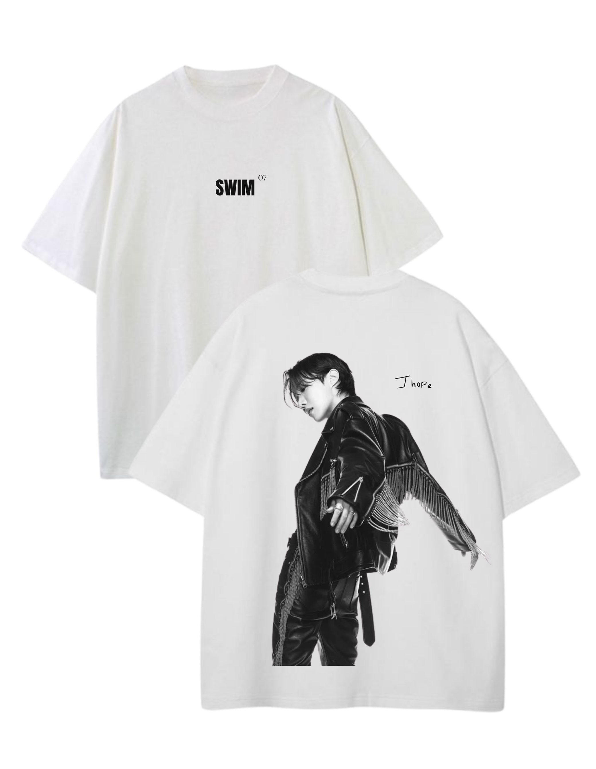 Playera Oversize - SWIM BY BTS - Jhope
