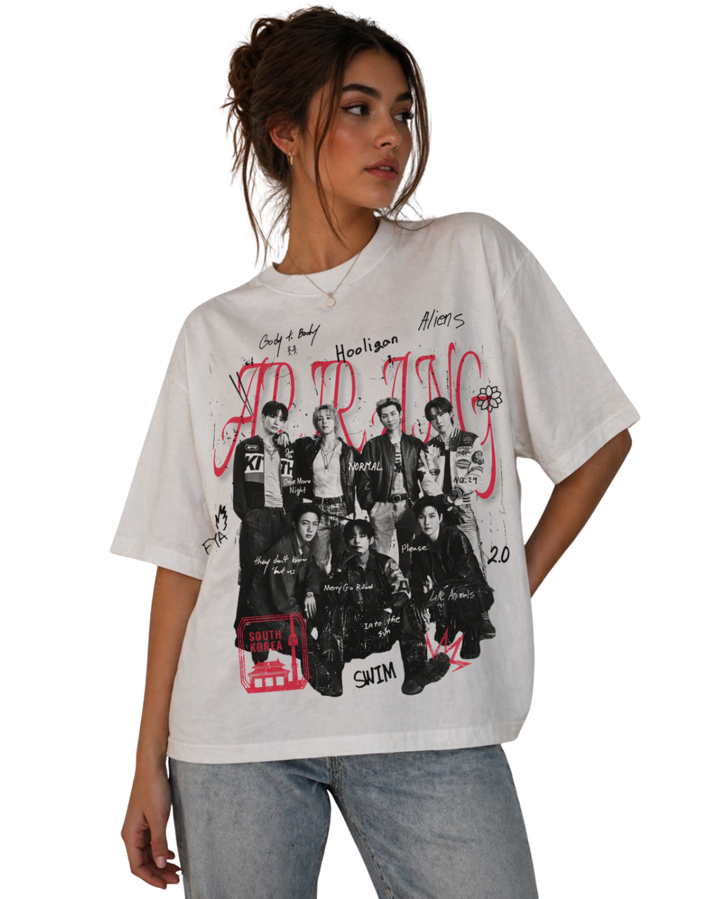Playera Oversize DTG - ARIRANG TOUR - BTS