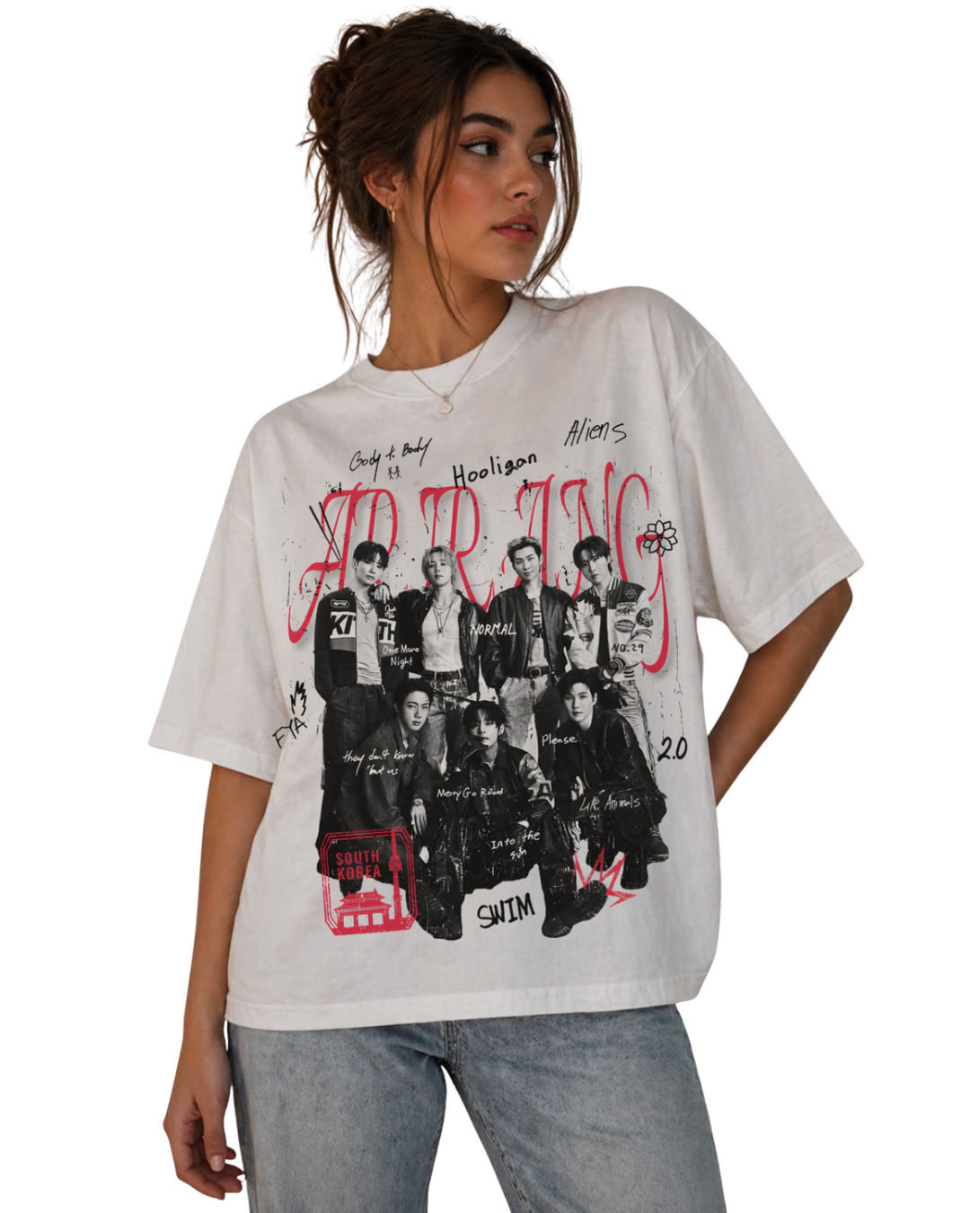 Playera Oversize DTG - ARIRANG TOUR - BTS